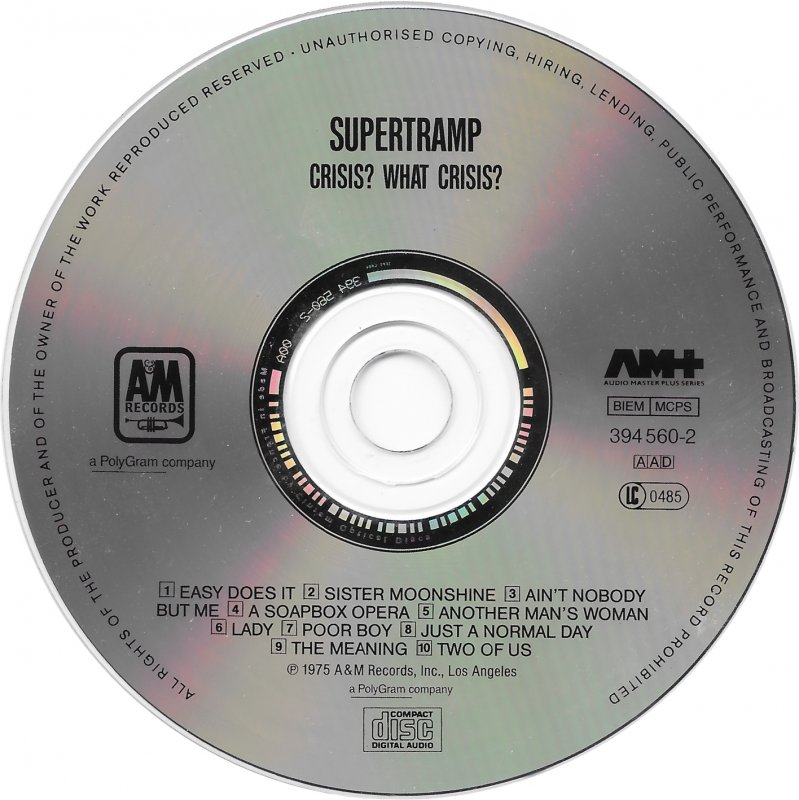 Supertramp  Crisis What Crisis : CD